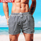 B&W Stripes Swim Shorts