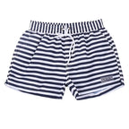 B&W Stripes Swim Shorts
