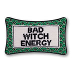 Bad Witch Energy Needlepoint Pillow