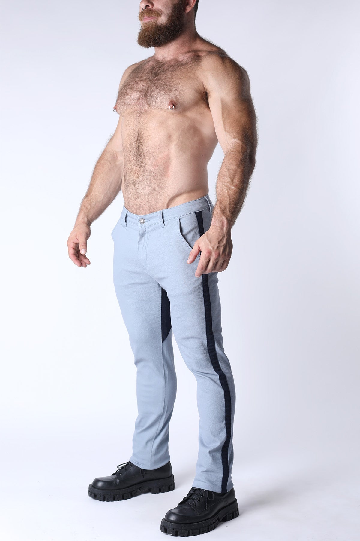 CELLBLOCK 13 Brigade Twill Saddle Zipper Pant- Steel Blue