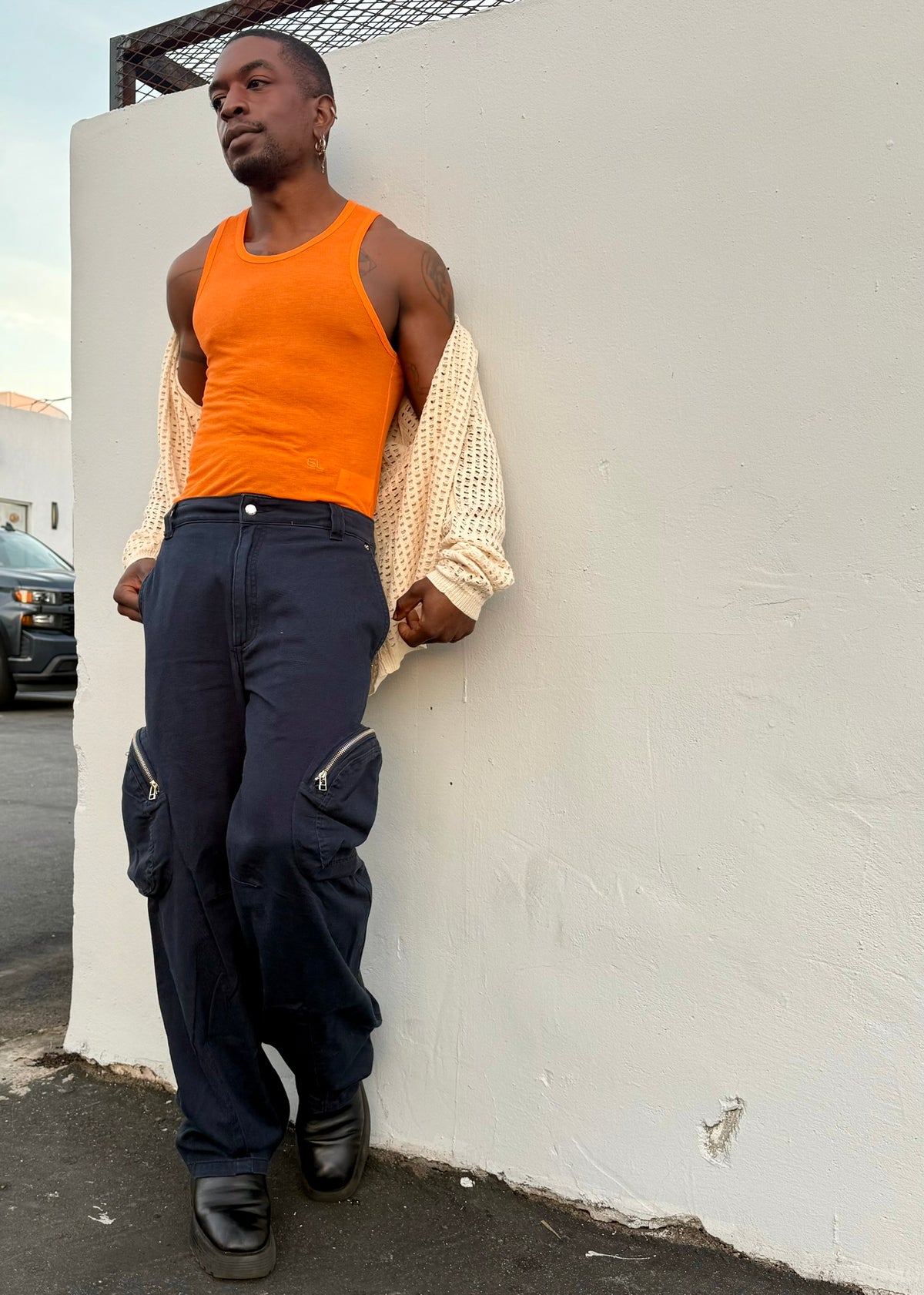 Eckhaus Latta BREEZE BUTTONDOWN Off-White