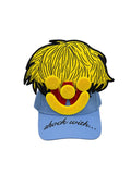 Smiley Cap in Placid Blue by Walter van Beirendonck