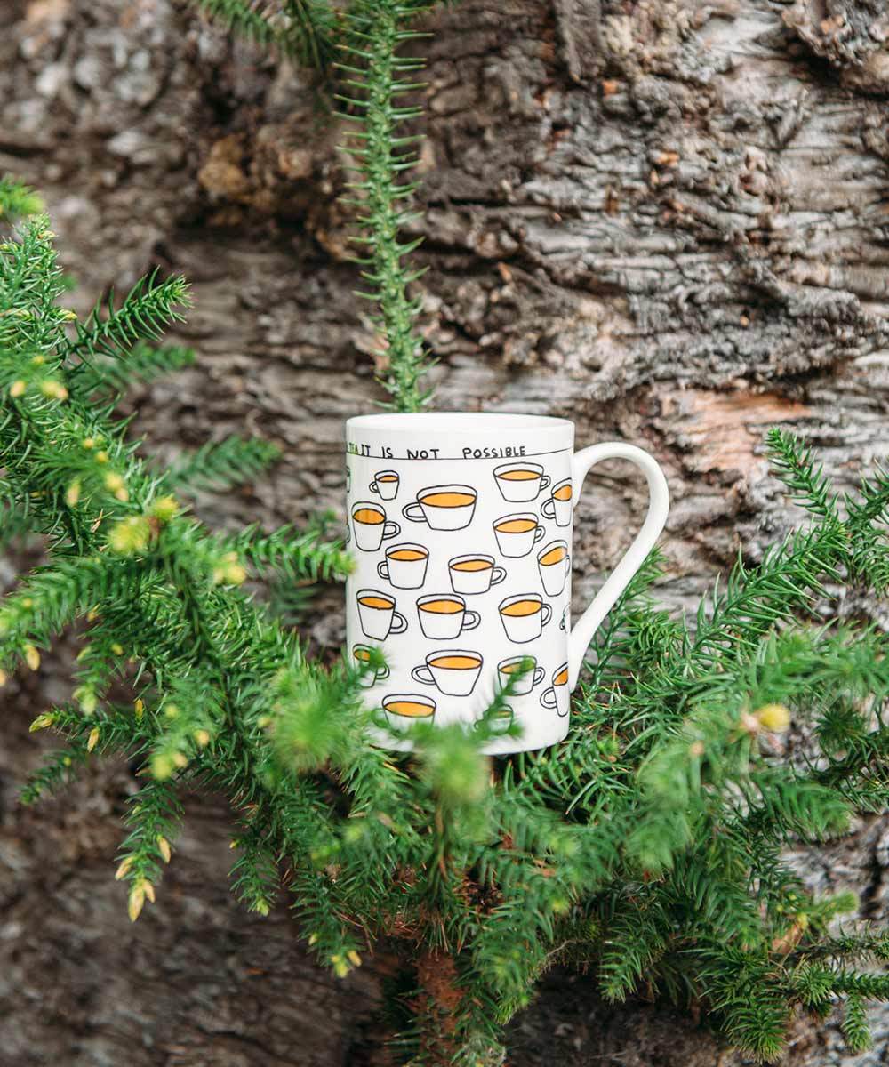 You Cannot Drink Too Much Tea Mug by David Shrigley x Third Drawer Down
