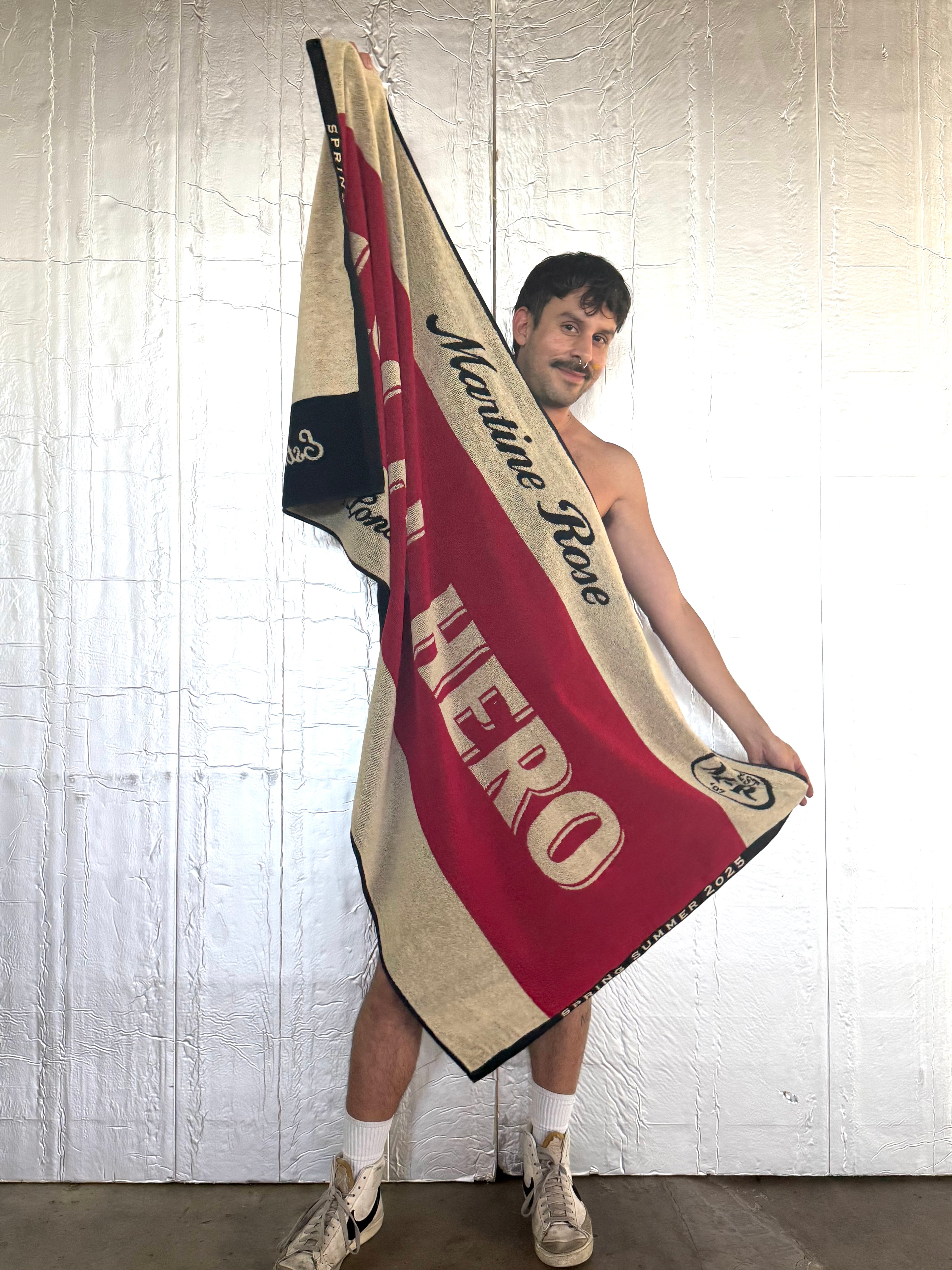 MARTINE ROSE Local Hero Beach Towel