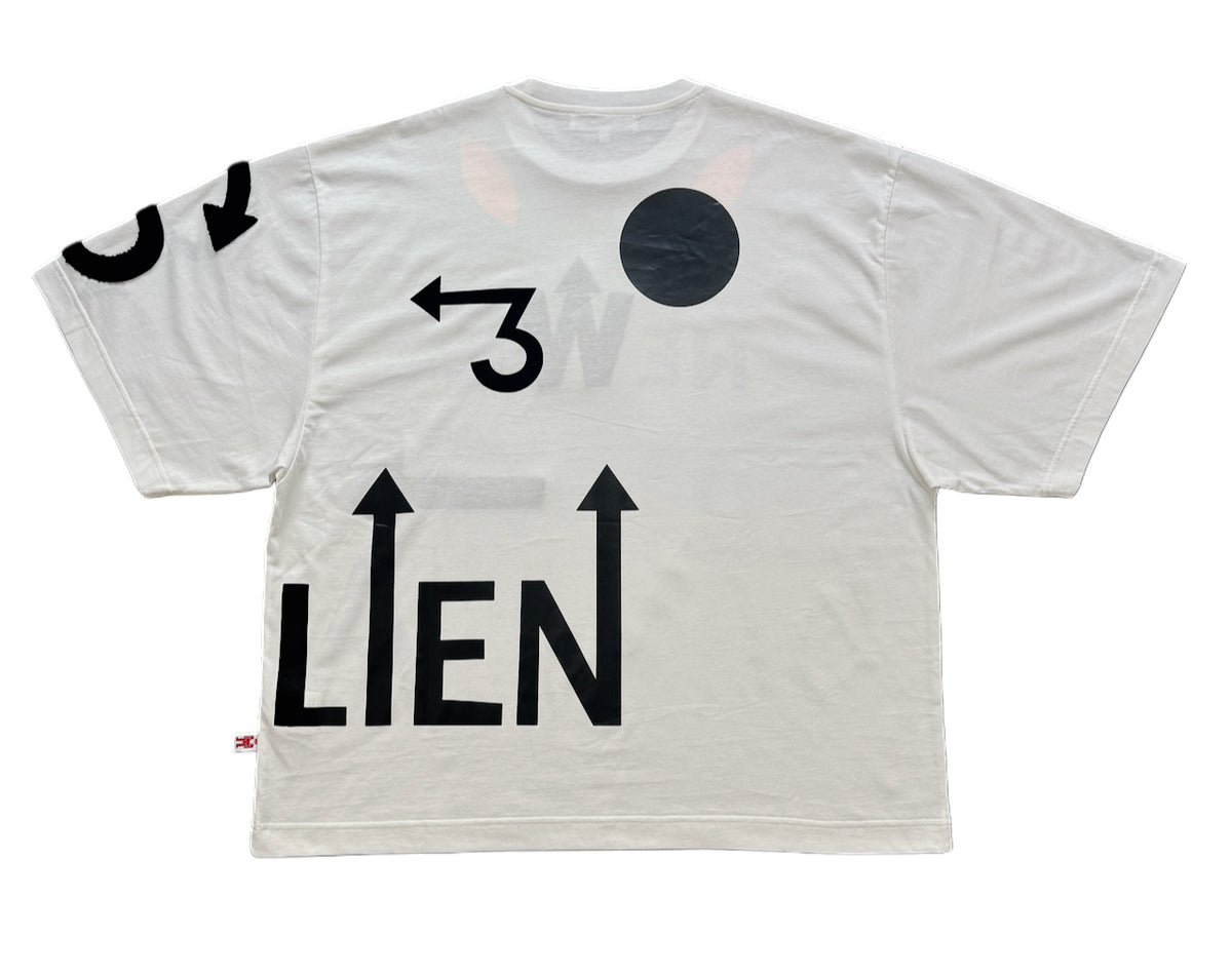 Walter Van Beirendonck WE ARE TEE OVERSIZED WHITE