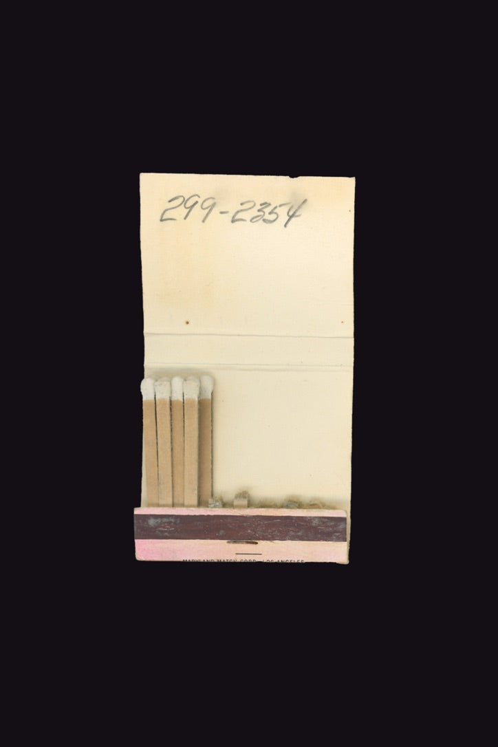 299-2354 MATCHBOOK, DARIAN NEWMAN, 2024