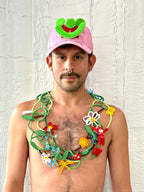 Smiley Cap in Pink by Walter van Beirendonck