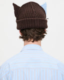 LOVERBOY BY CHARLES JEFFREY CHUNKY EARS BEANIE in BROWN / BLUE