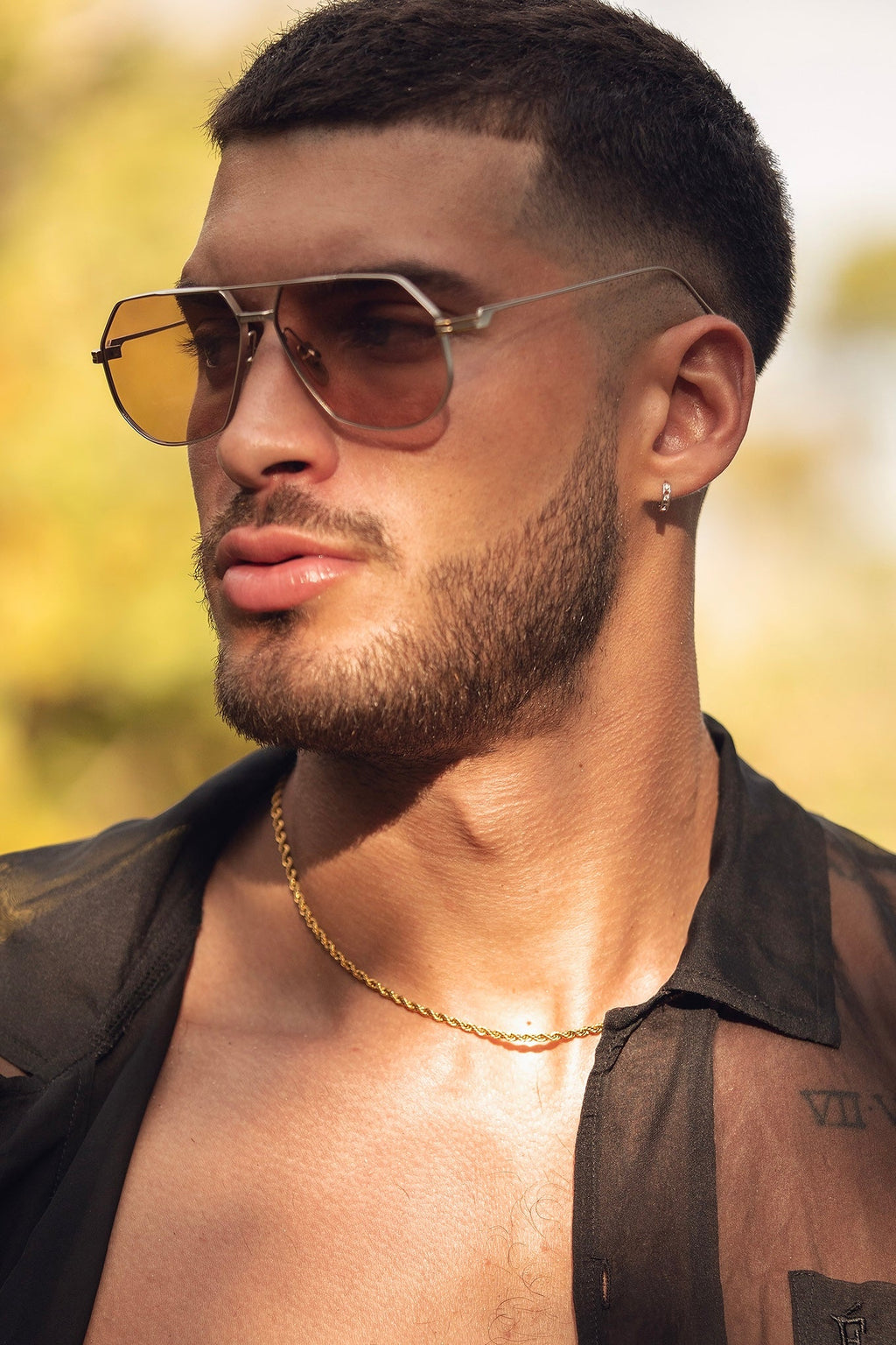 Golden Brown Vintage Aviators