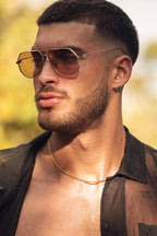 Golden Brown Vintage Aviators