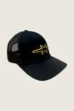 PHIPPS STAR LOGO TRUCKER CAP BLACK