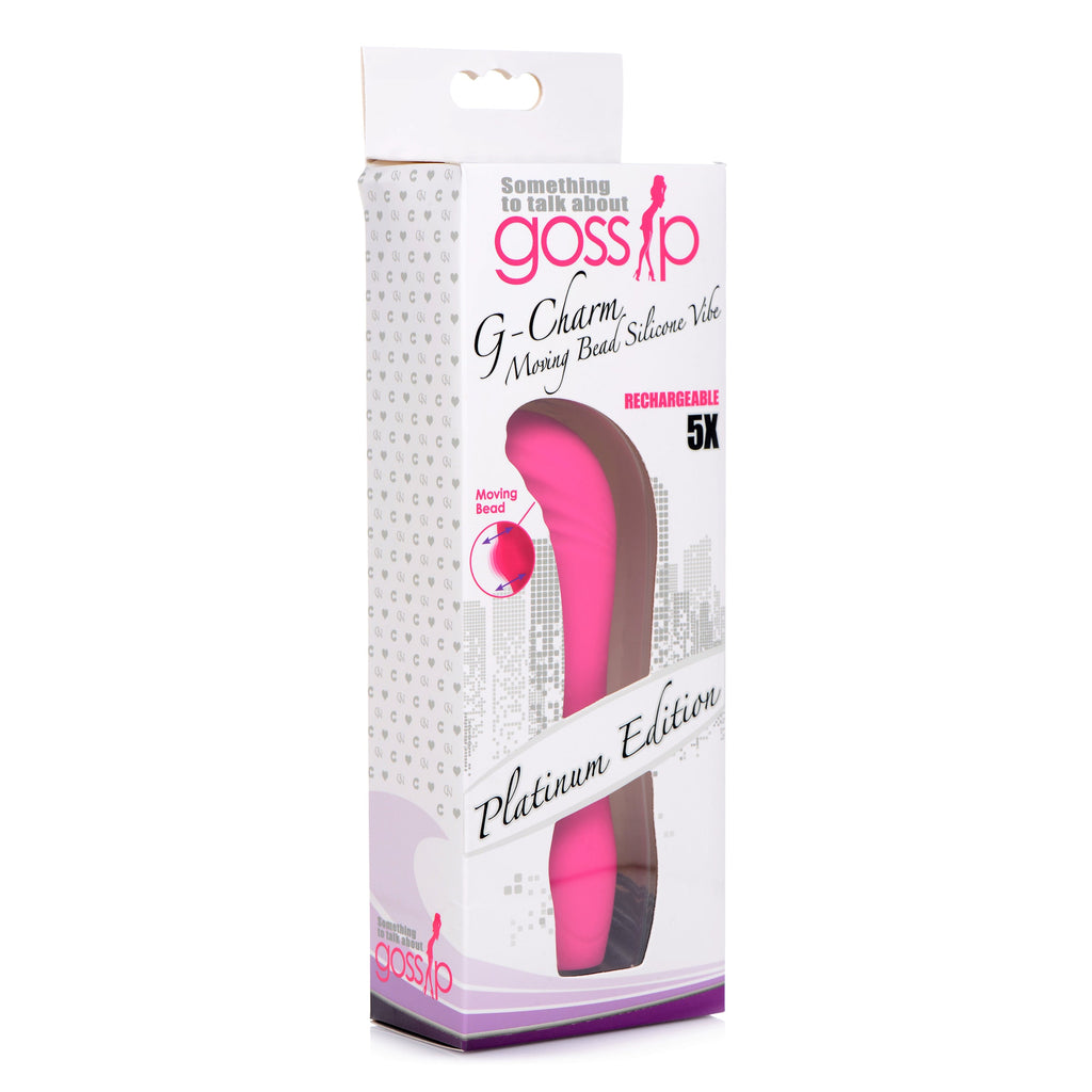 5X G-Charm Moving G-spot Bead Mini Vibe - Magenta