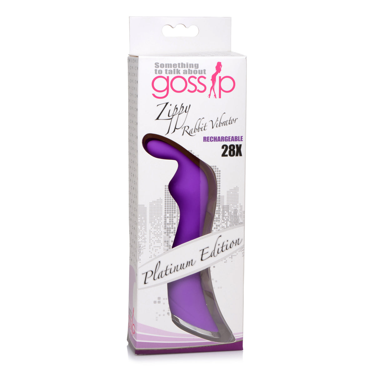 Zippy Silicone Rabbit Vibrator - Purple
