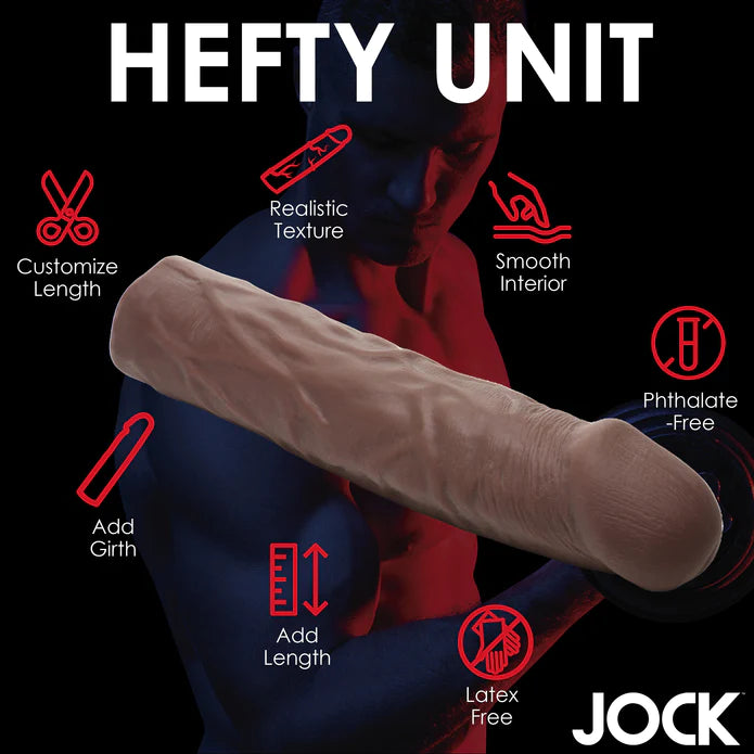 JOCK Extra Long Penis Extension Sleeve - Dark