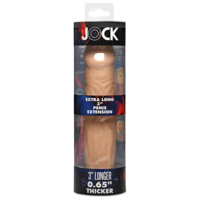 JOCK Extra Long Penis Extension Sleeve - Light
