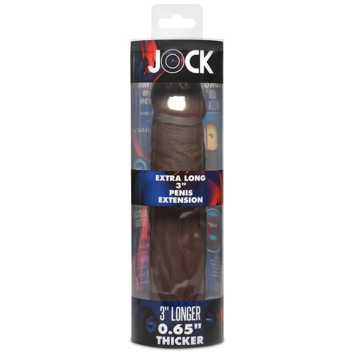 JOCK Extra Long Penis Extension Sleeve - Dark