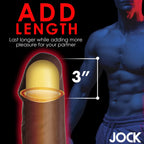 JOCK Extra Long Penis Extension Sleeve - Dark