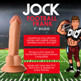 JOCK Football Frank 6.75" Dildo W/ Balls Light