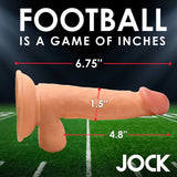 JOCK Football Frank 6.75" Dildo W/ Balls Light