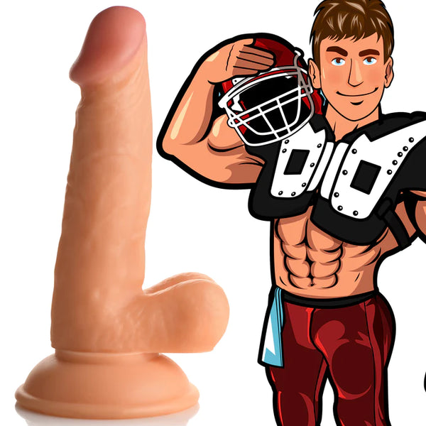 JOCK Football Frank 6.75" Dildo W/ Balls Light