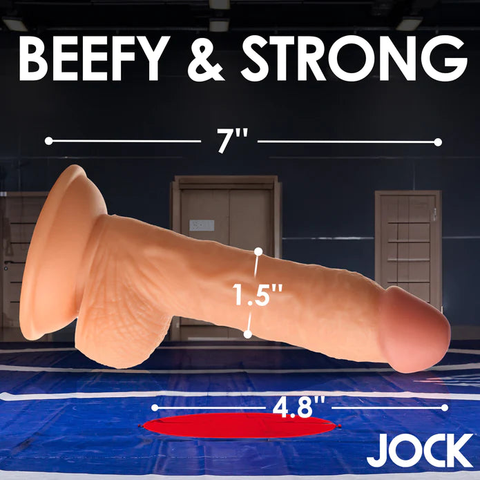 JOCK Wrestling Wayne 7" Dildo W/ Balls Light
