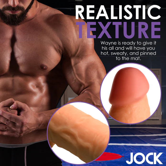 JOCK Wrestling Wayne 7" Dildo W/ Balls Light