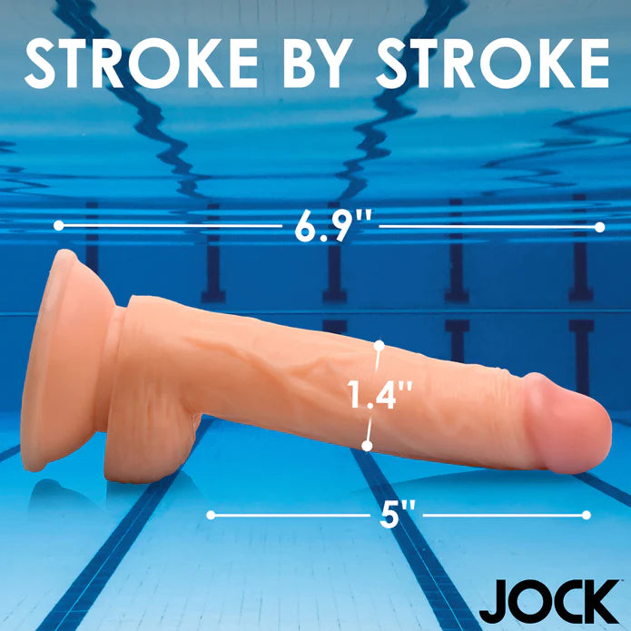 JOCK Swimming Simon 7" Dildo W/ Balls Medium