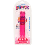 Lollicock 8 Inch Slim Stick with Balls Cherry Ice Dildo
