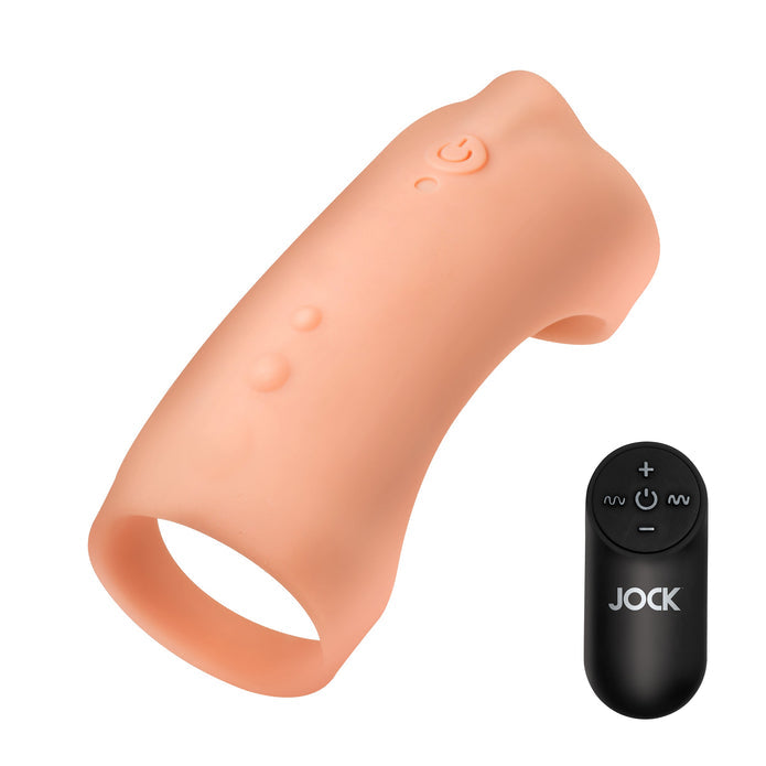 Vibrating Silicone Penis Sleeve - Medium