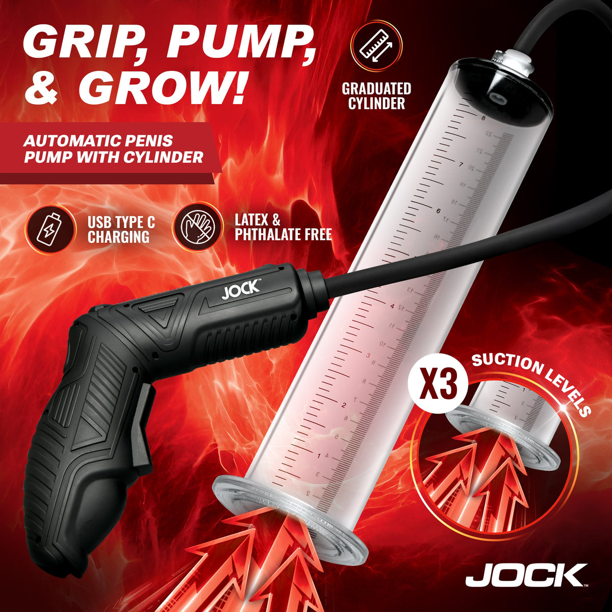 Advanced Power Pumper Automatic Penis Pump with Cylinder