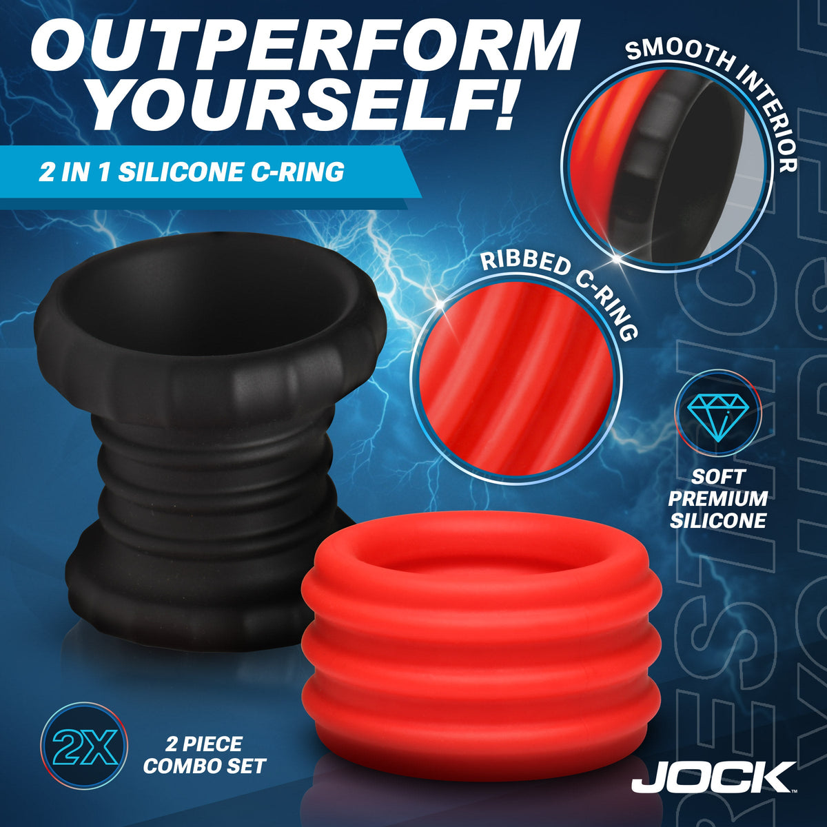 Enhancers 2-in-1 Silicone Cock Ring
