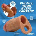 JOCK Enhancers Silicone Penis Extension Sleeve - Medium