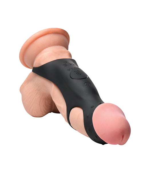 Curve Toys Jock Enhancers Rush Vibrating Penis Sleeve C-Ring w/Remote