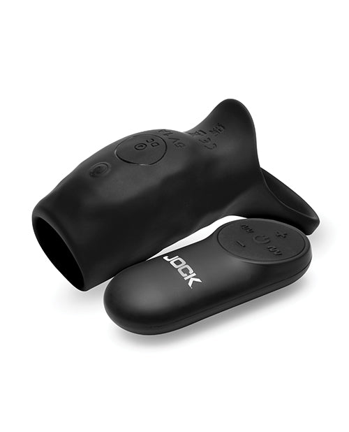 Curve Toys Jock Enhancers Surge Vibrating Penis Sleeve C-Ring w/Remote