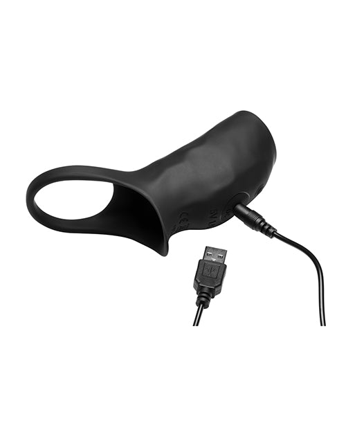 Curve Toys Jock Enhancers Surge Vibrating Penis Sleeve C-Ring w/Remote