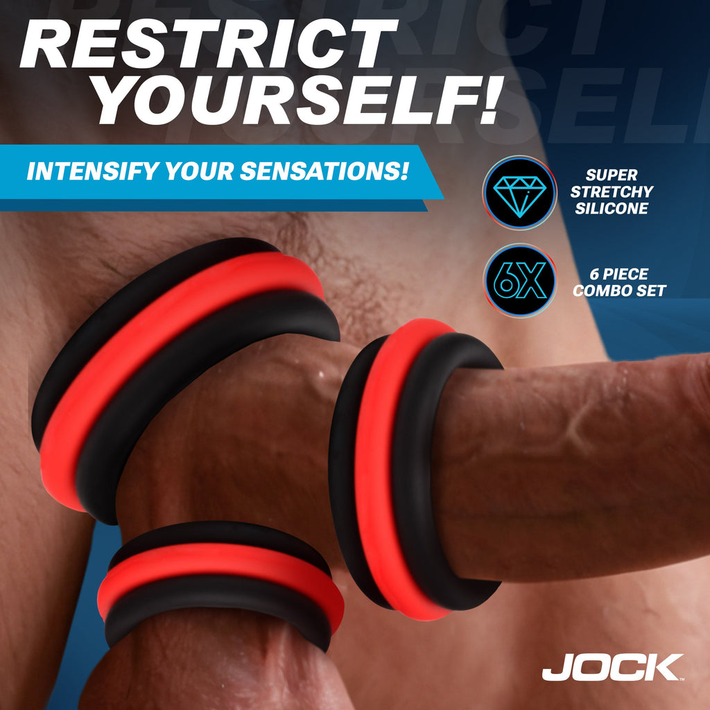 3pc Enhancers 2-in-1 Silicone Cock Ring Set