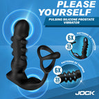 Jock P-Pulse Pulsing Silicone Prostate Vibrator with Remote Control