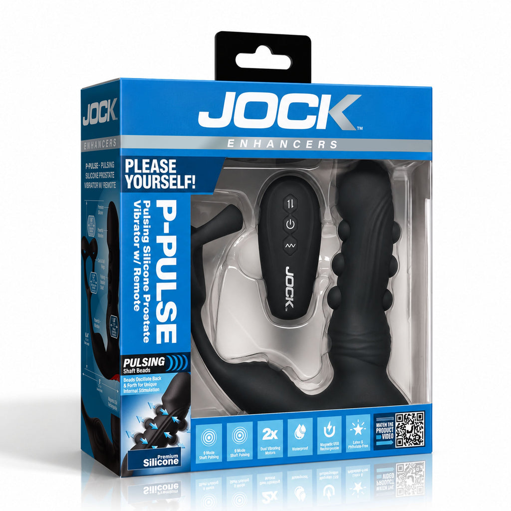 Jock P-Pulse Pulsing Silicone Prostate Vibrator with Remote Control