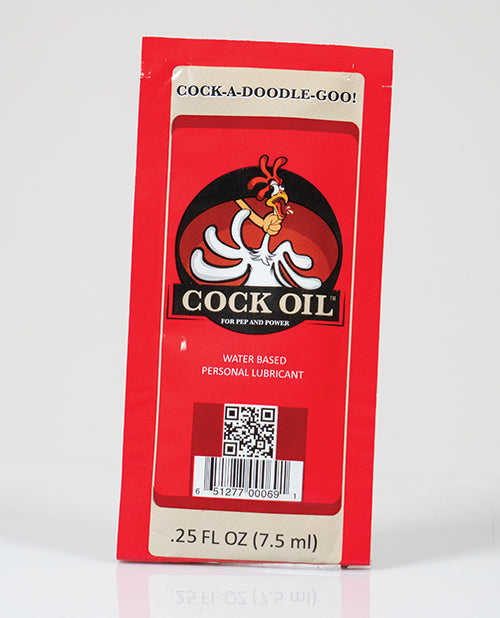 Cock Oil Water Based Lubricant - 0.25 oz Foil Packet