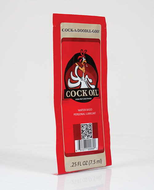 Cock Oil Water Based Lubricant - 0.25 oz Foil Packet