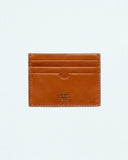 Condom Ring Card Case In Brown Oiled Leather by Thomas Finney