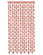 Glitterati Penis Metallic Foil Curtain Set of 2