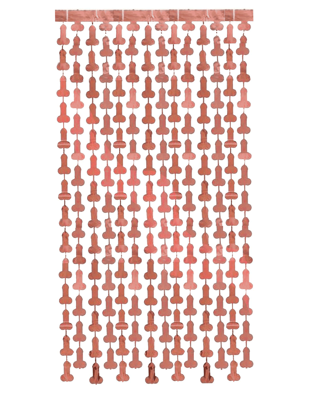 Glitterati Penis Metallic Foil Curtain Set of 2