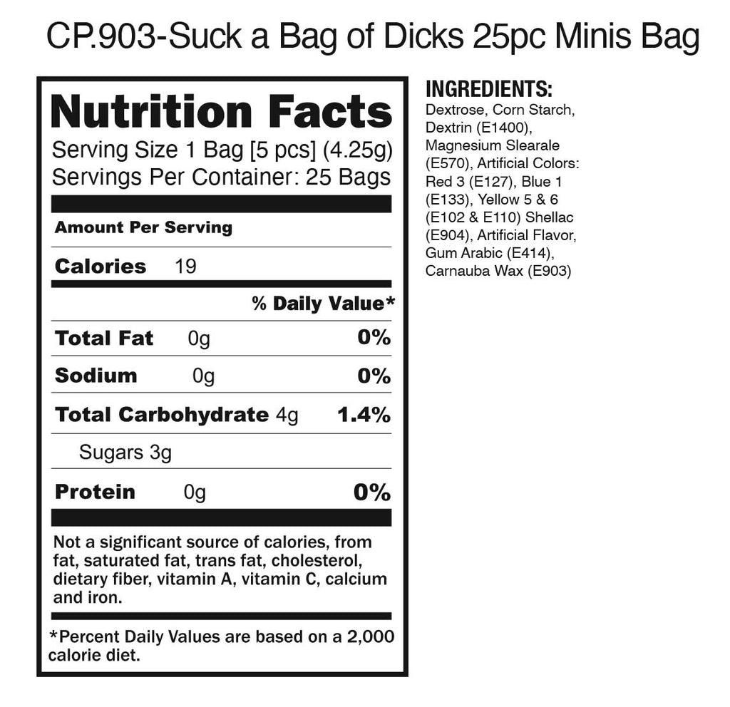 Suck a Bag of Dicks- Bag of 25