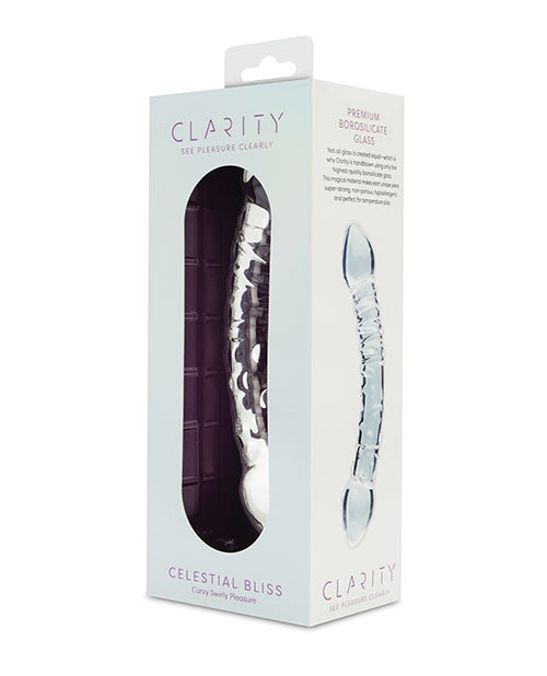 Clarity Double Ended Glass Dildo - Celestial Bliss