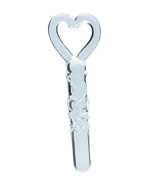 Clarity Glass Dildo with Handle 5.9in - Hera's Caress