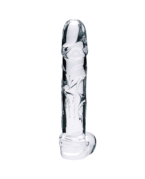 Clarity Sculpted Glass Dildo 7.2in - Seraphic Opus