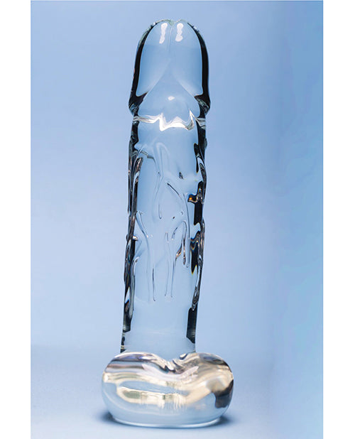 Clarity Sculpted Glass Dildo 7.2in - Seraphic Opus