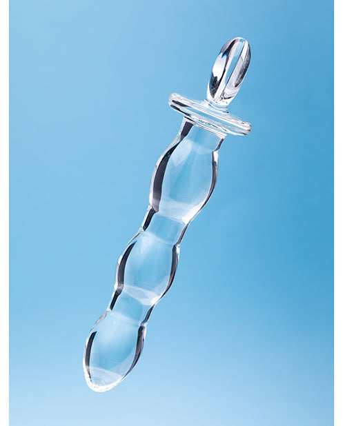 Clarity Glass Dildo with Heart Handle 5.9in - Hera's Cascade
