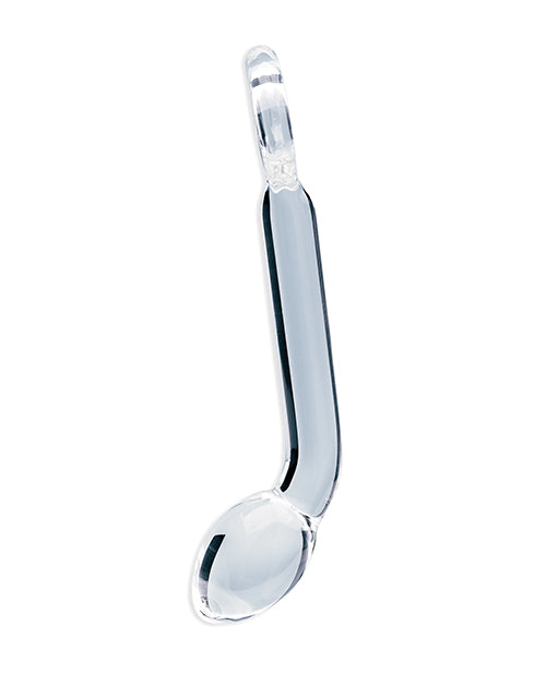 Clarity Glass Dildo with Handle 6in - Hera's Halo